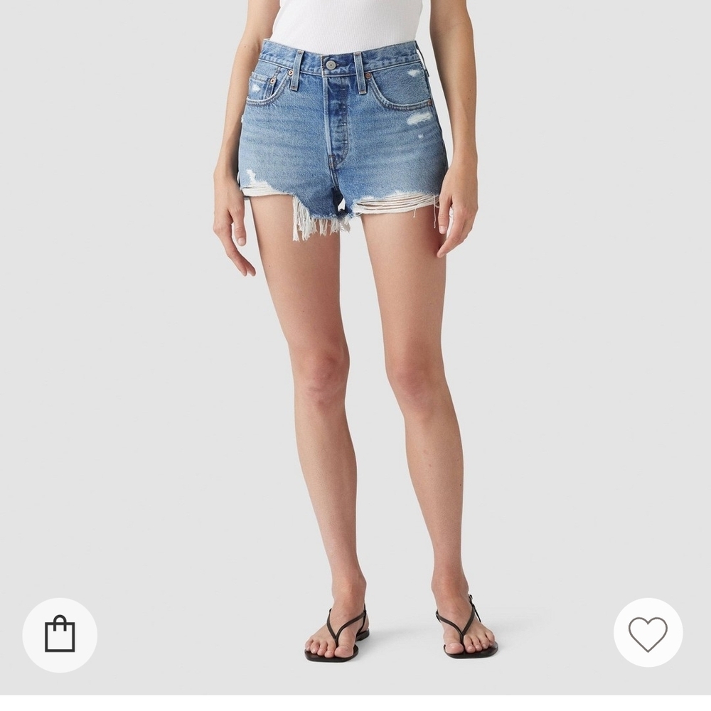 501 Levis Denim Shorts
